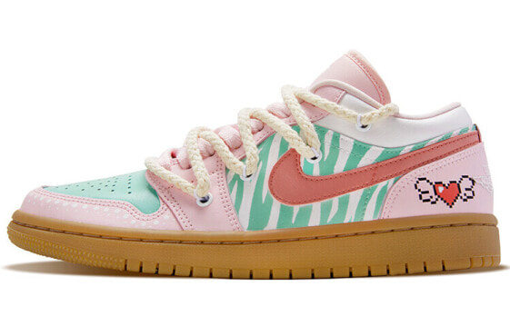 Air Jordan 1 Low "Pink Gum" CS DC0774-601 Sneakers