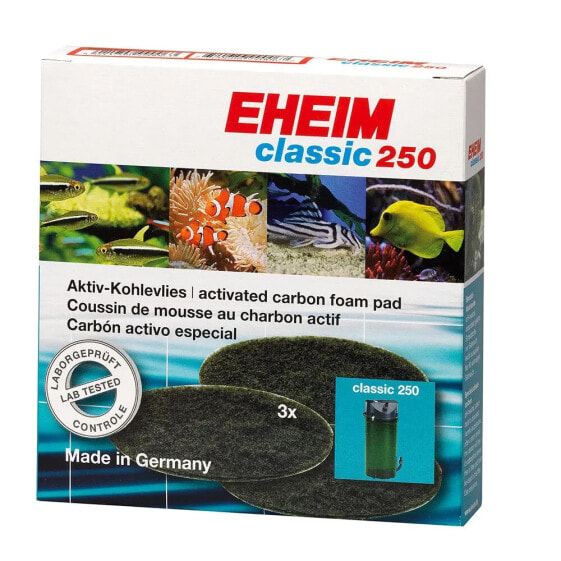 EHEIM Classic 250 (2213) Classic Vario+E 250 (2214) carbon filter pad 3 pieces