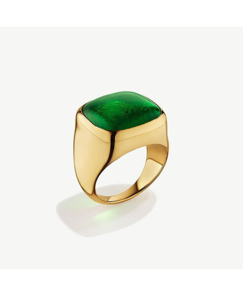 Umbo Square Statement Ring