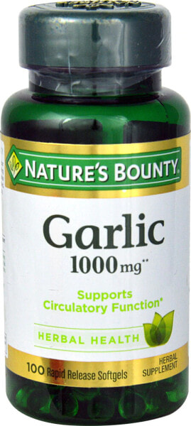 Nature's Bounty Garlic Extract -- Экстракт чеснока - 1000 мг - 100 капсул