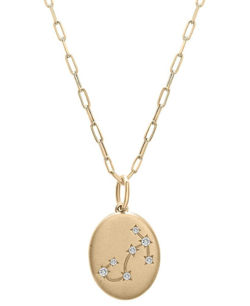 Wrapped diamond Scorpio Constellation 18" Pendant Necklace (1/20 ct. tw) in 10k Yellow Gold, Created for Macy's