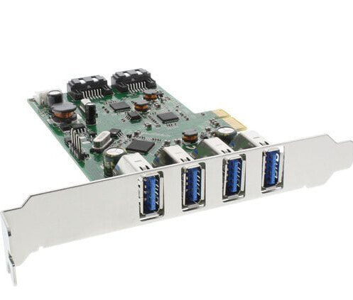 InLine USB 3.0 + SATA Host Controller PCIe 4x USB 3.0 + 2x SATA 6Gb/s