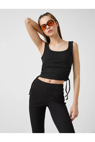 Топ Koton LaceUp Crop Atlet