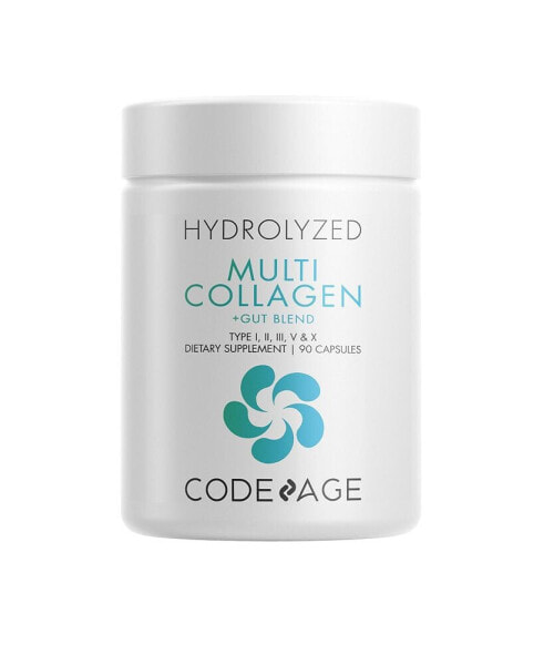 Протеин коллагеновый CodeAge Peptides + Gut Health Blend в капсулах - 90 шт