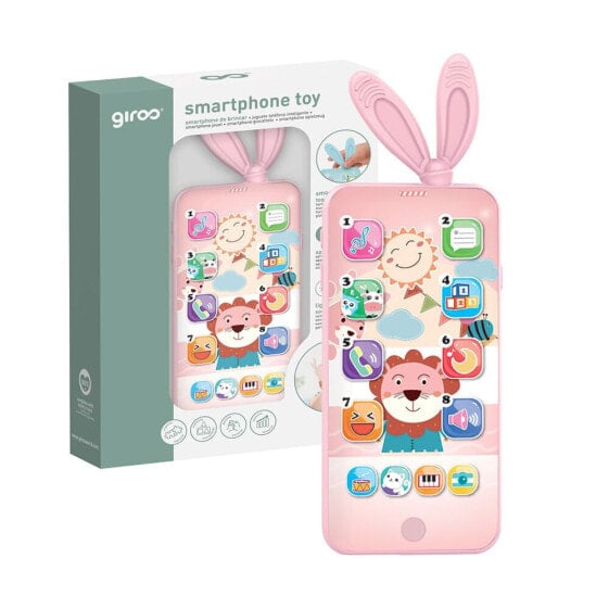 Игрушка электронная GIROS Baby Mobile Phone Lights And Sounds Pink