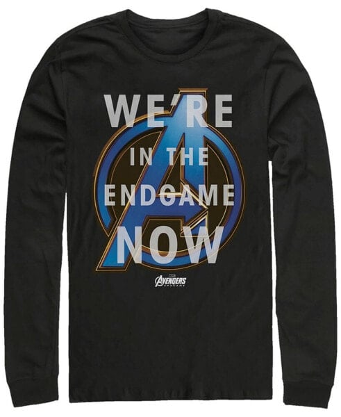 Marvel Men's Avengers Endgame We're in the Game Now, Long Sleeve T-shirt