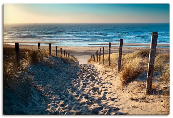 Leinwandbild Weg zum Strand