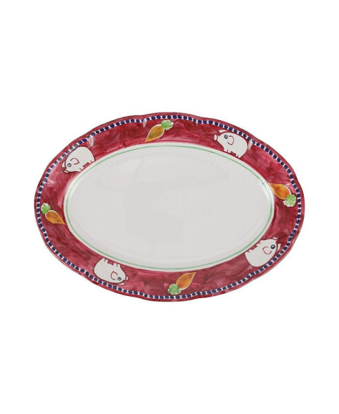 Melamine Campagna Porco Oval Platter