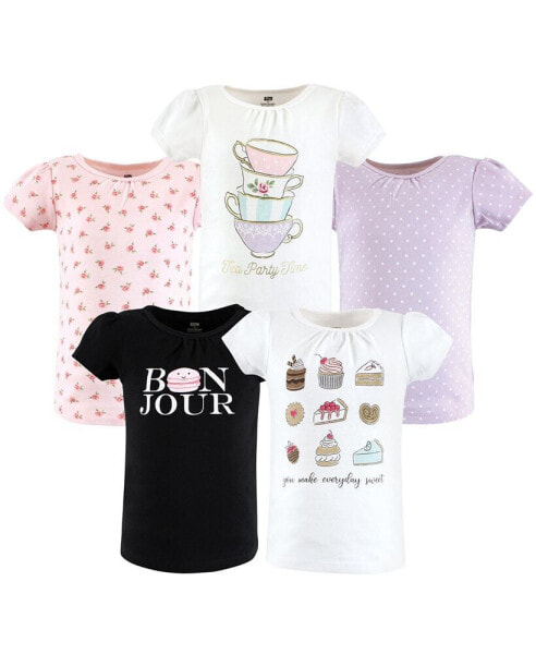 Baby Girls Short Sleeve T-Shirts, Bakery Tea Party