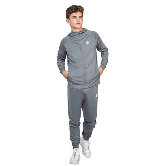 Спортивный костюм SIKSILK Tracksuit для мальчиков черный 1/4 Zip