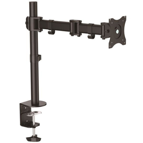 StarTech.com Desk Mount Monitor Arm for up to 34" (8 kg) VESA Compatible Displays - Articulating Pole Mount Single Monitor Arm - Ergonomic Height Adjustable Monitor Mount - Desk Clamp/Grommet - Clamp - 8 kg - 33 cm (13") - 68.6 cm (27") - 100 x 100 mm - Black