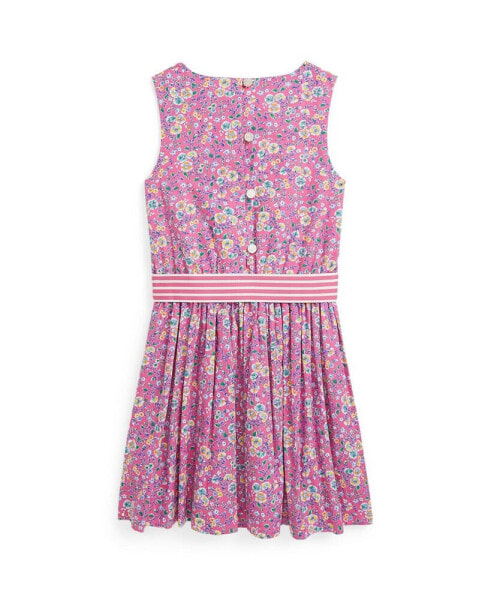 Платье для малышей Polo Ralph Lauren с цветочным узором из поплина