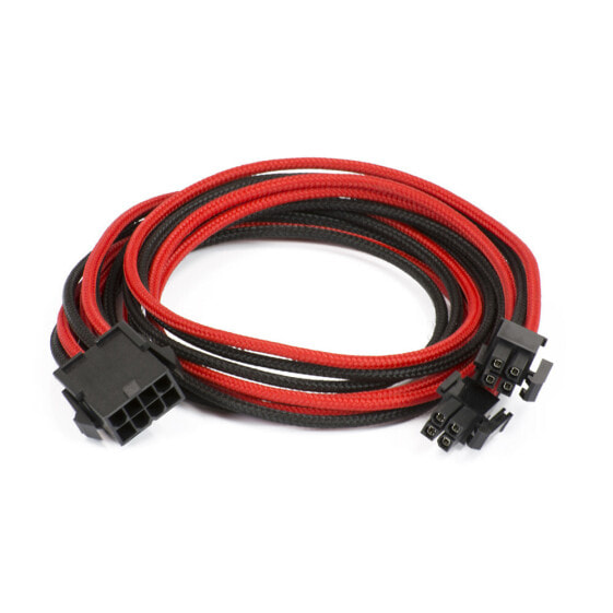 Phanteks PH-CB8P_BR - 8-pin(4+4) EPS12V - PCI-E (8-pin) - Straight - Straight - Black - Red