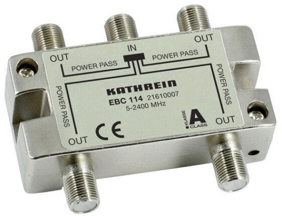 KATHREIN EBC 114 - Cable splitter - 5 - 2400 MHz - Silver - F - 55 mm - 74 mm