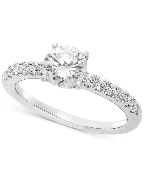 IGI Certified Lab Grown Diamond Engagement Ring (1-1/4 ct. t.w.) in 14k White Gold