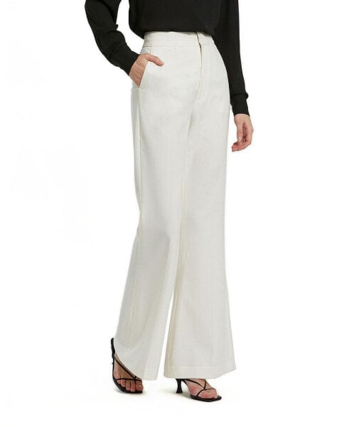 Women's Classic Crepe Flared Trouser Pant