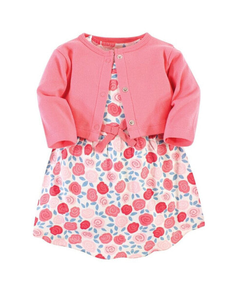 Платье Touched by Nature Baby Rosebud Dress & Cardigan.