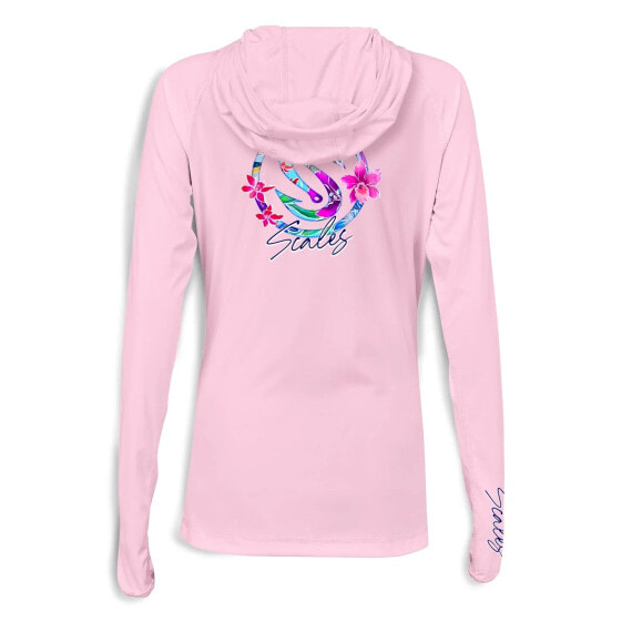 SCALES Frigate Paradise Womens Hooded Performance Shirt Hoodie
