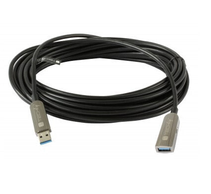 Techly ICOC-U3AMF-HY-100 - 100 m - USB A - USB A - USB 3.2 Gen 1 (3.1 Gen 1) - 5000 Mbit/s - Black
