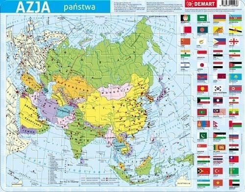 Demart Puzzle ramkowe - Azja polityczna