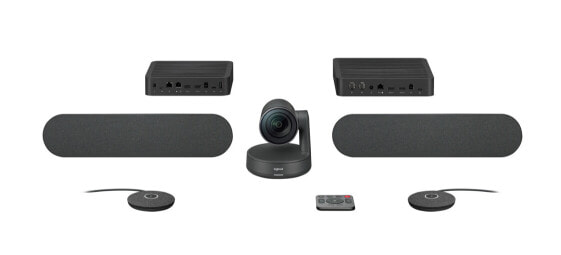 Logitech Rally Plus - Group video conferencing system - 4K Ultra HD - 60 fps - 90° - 15x - Black