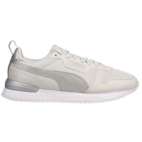 Puma R78 Metallic Pop Lace Up Womens White Sneakers Casual Shoes 381070-02