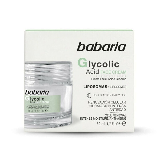Регенерирующий крем Babaria Glycolic Acid гликолевой кислотой 50 ml