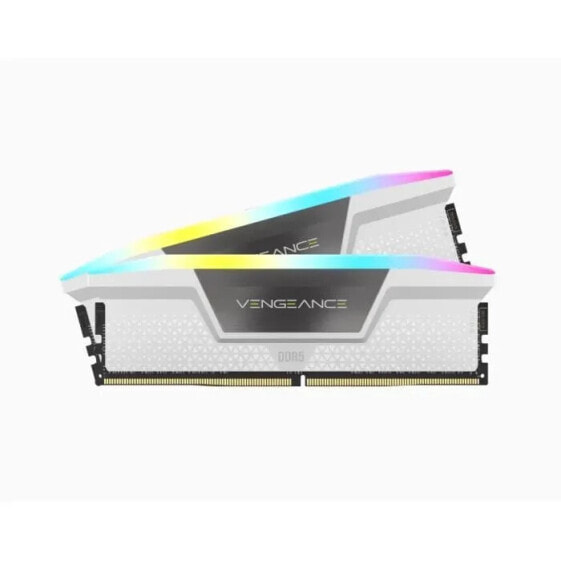 RAM -Speicher - Corsair - Rache RGB DDR5 - 32 GB 2x16 GB DIMM - 5600 MHz - 1,25 V - Wei (CMH32GX5M2B5600C36W)