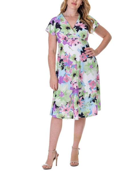 Платье с принтом "Цветы" от 24seven Comfort Apparel