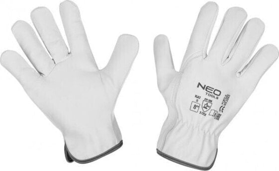 Средство индивидуальной защиты Neo Рабочие перчатки (Рабочие перчатки, 2122X, кожа козья, размер 8", CE)