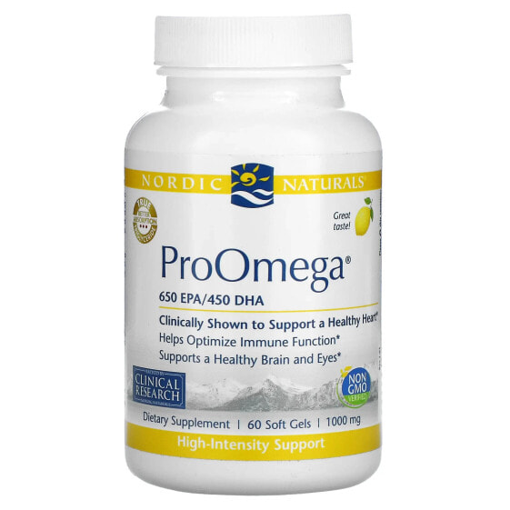 ProOmega, Lemon, 1,000 mg, 60 Soft Gels