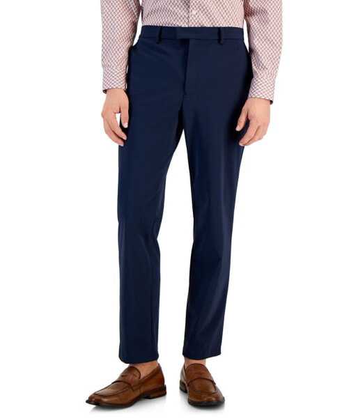 Брюки мужские классического кроя из ткани со стрейчем Alfani Solid Stretch Suit Pants, созданы для Macy's