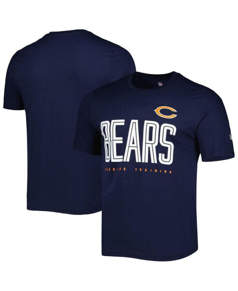 Men's Navy Chicago Bears Combine Authentic Training Huddle Up T-shirt