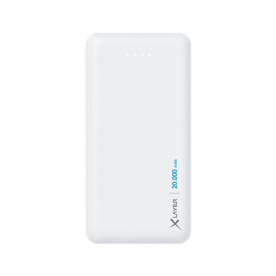 Xlayer 217286 - White - Mobile phone/Smartphone,Tablet - Lithium Polymer (LiPo) - 20000 mAh - USB - 5 V