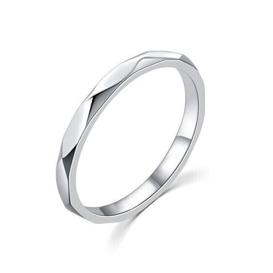 Minimalist silver ring R00019