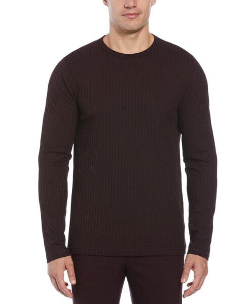 Men's Regular-Fit Ribbed Crewneck Shirt