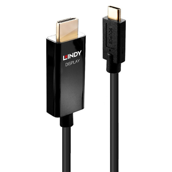Адаптер USB Type C к HDMI Lindy с поддержкой HDR 2 м - USB Type-C - HDMI Type A (стандарт) - мужской - мужской - прямой