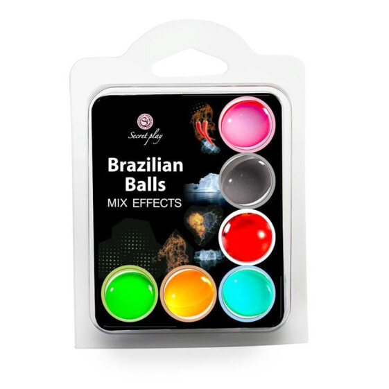 Интимный крем для массажа SECRET PLAY Set 6 Brazilian Balls Mix Effect