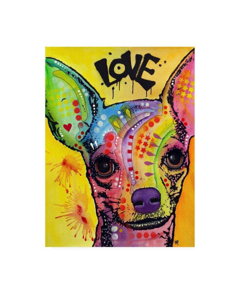 Dean Russo Chihuahua Drip Love Canvas Art - 15" x 20"