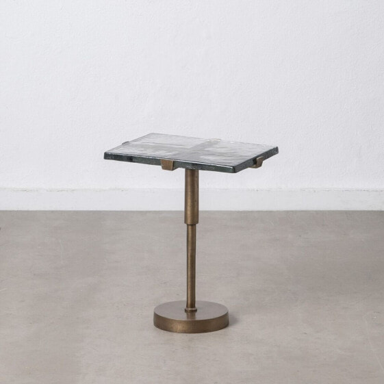 Вспомогательный стол 41 x 31,5 x 49 cm Стеклянный Позолоченный Металл