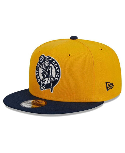 Men's Gold, Navy Boston Celtics Color Pack 2-Tone 9FIFTY Snapback Hat