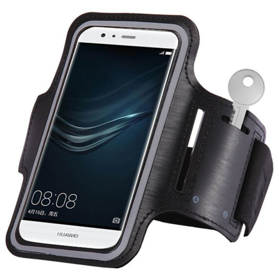 Спортивная сумка Hurtel Armband для бега, чехол на руку для смартфона 6 дюймов черный