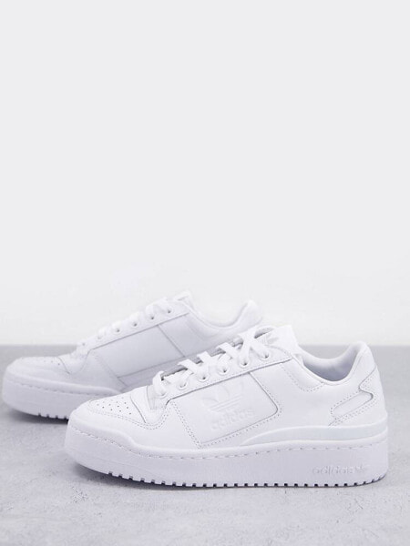 adidas Originals Forum Bold trainers in triple white