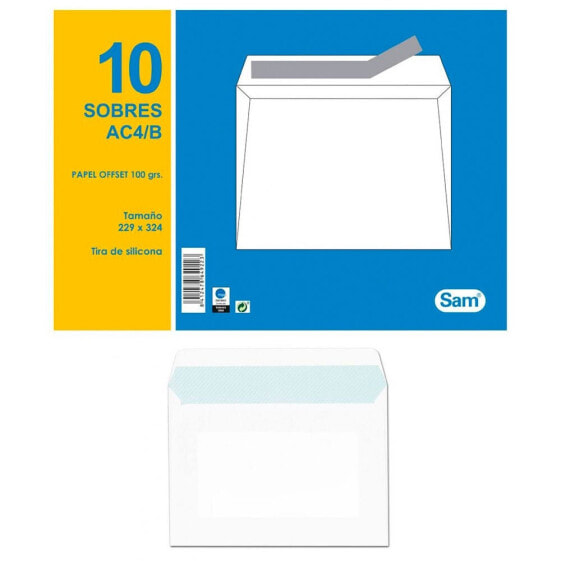 GENERICO Pack 10 White Envelopes 229 X 324 With Strip