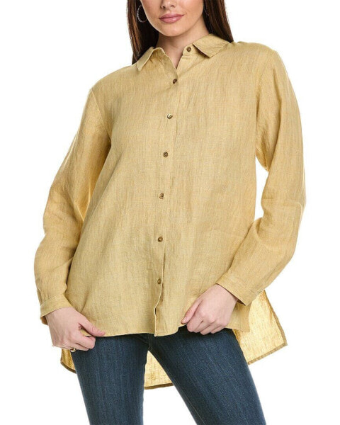 Eileen Fisher Classic Linen Shirt Women's