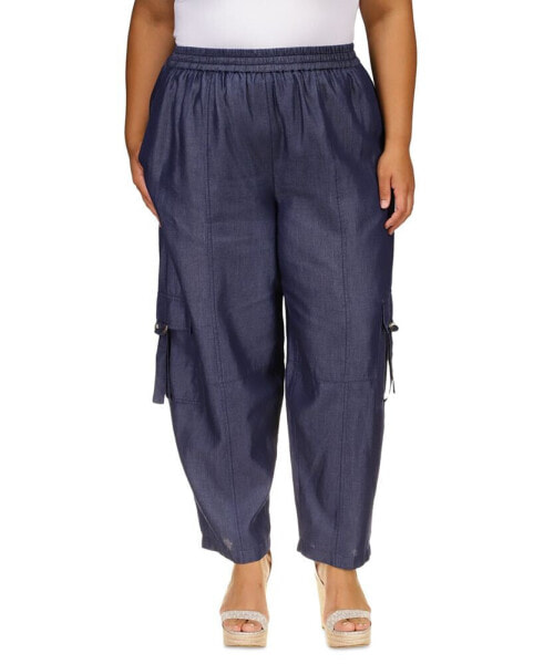 Michael Kors Plus Size Classic Twill Pull-On Utility Pants