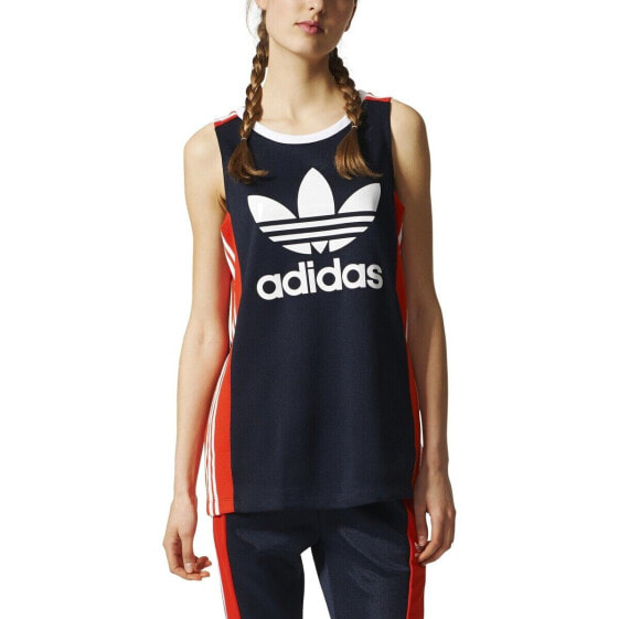 Adidas Women's Originals Osaka AR Tank Top Legend Ink/Orange Red/White bq5757