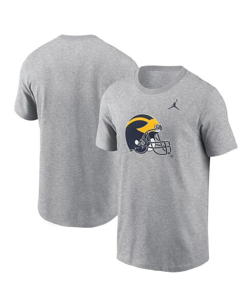 Jordan Men's Heather Gray Michigan Wolverines Primetime Evergreen Alternate Logo T-Shirt