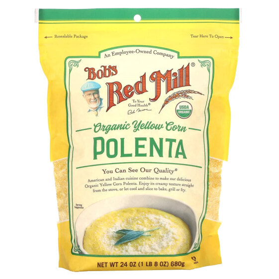 Organic Yellow Corn Polenta, 24 oz (680 g)