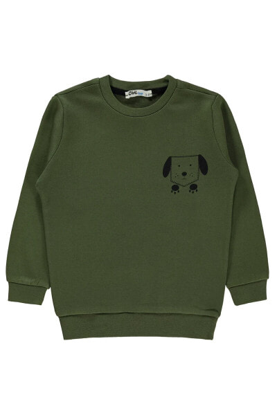 Erkek Çocuk Sweatshirt 2-5 Yaş Haki